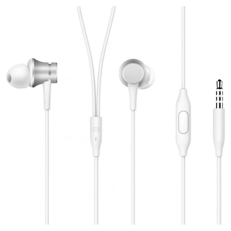 Xiaomi Mi In Ear Headphone Basic Matte - Silver - سماعة